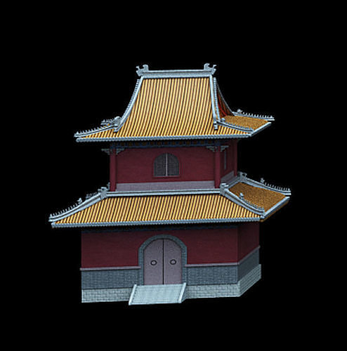 Collection of ancient buildings in Asia 3D Model Pack 5