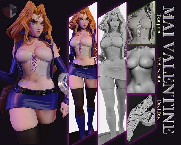 Yu-gi-oh  Mai Valentine  3D printing model 3D print model