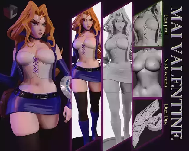 Yu-gi-oh  Mai Valentine  3D printing model 3D print model