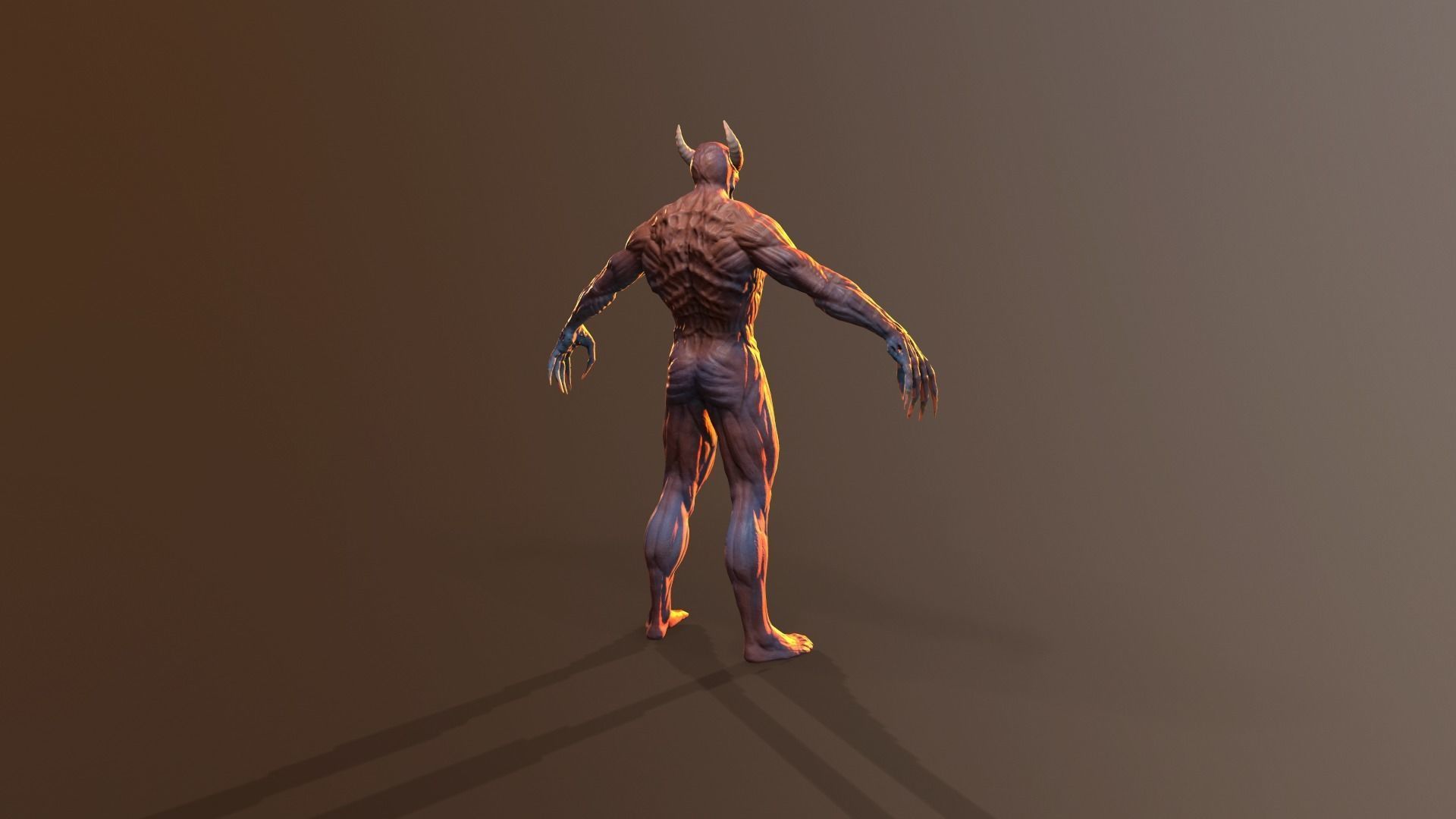 Silent Demon Low-poly 3D model_28