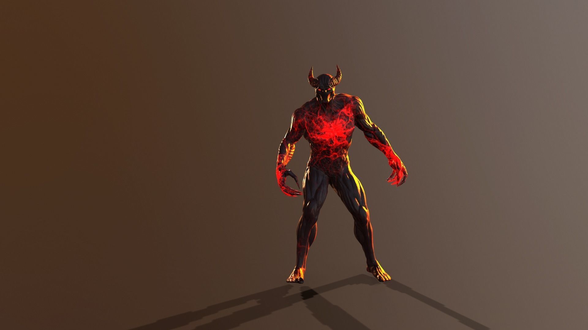 Silent Demon Low-poly 3D model_5