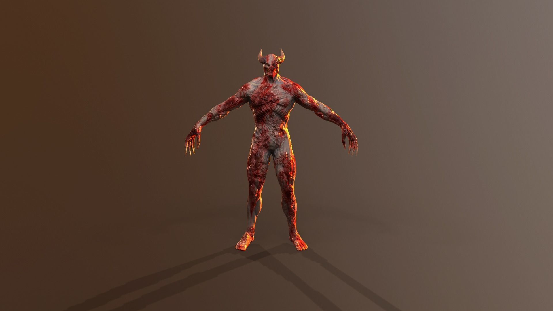 Silent Demon Low-poly 3D model_23