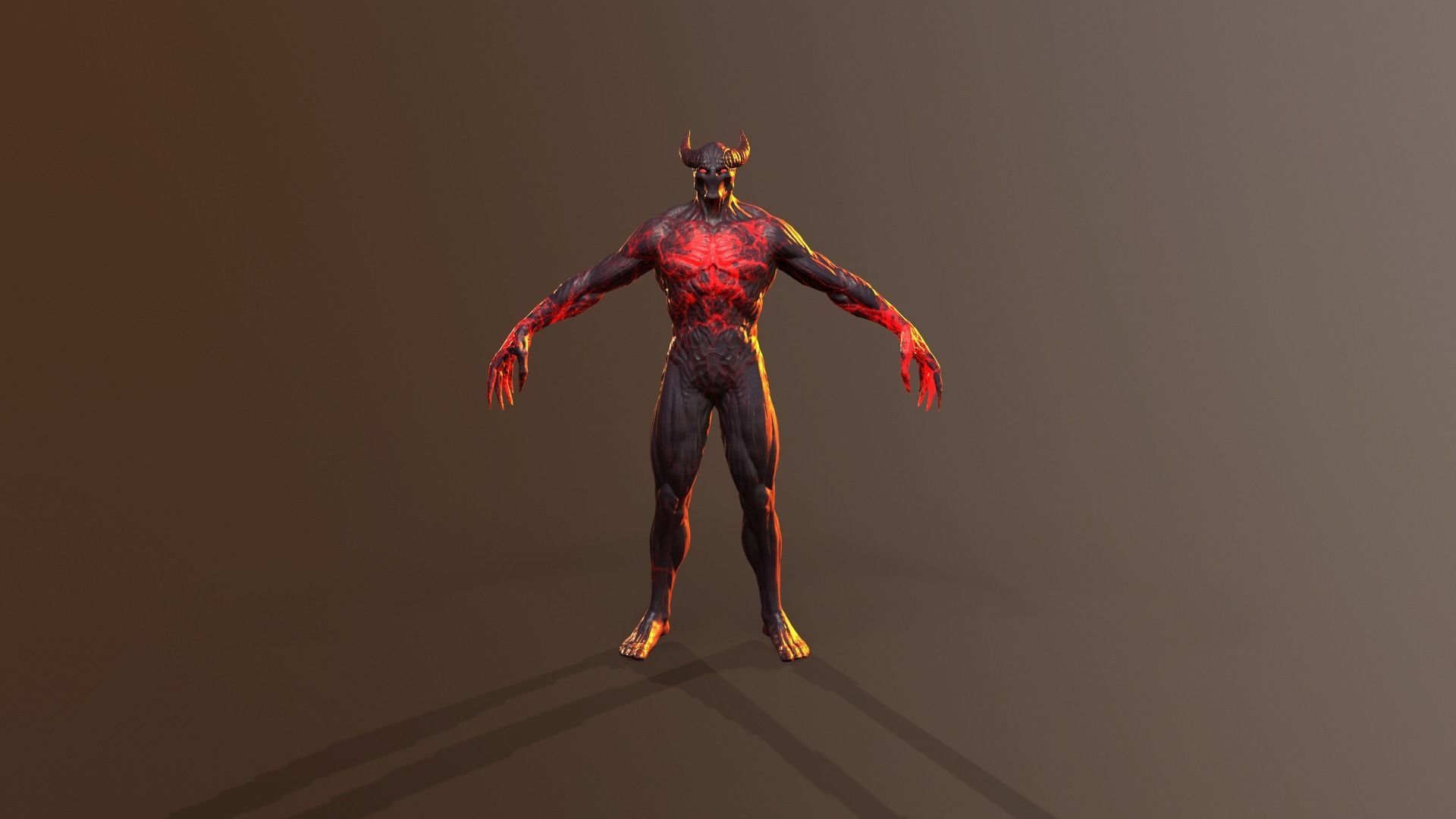 Silent Demon Low-poly 3D model_26