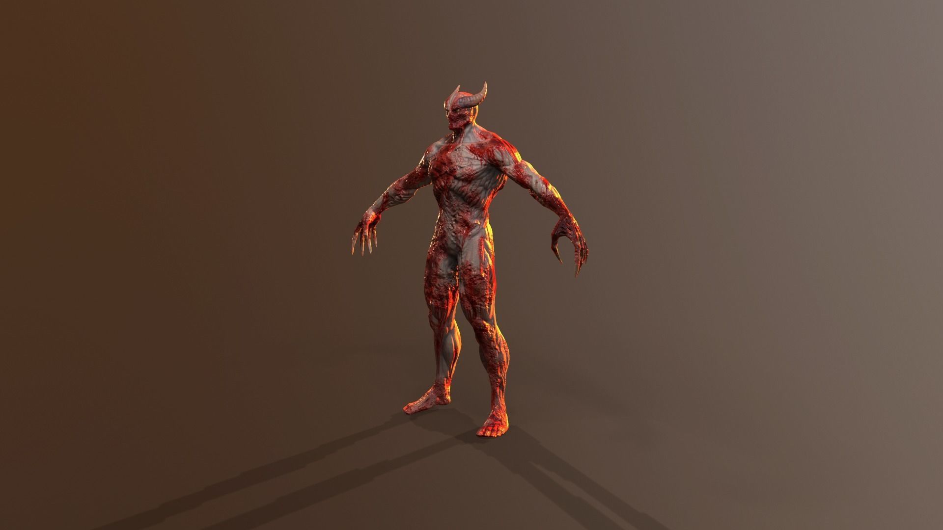 Silent Demon Low-poly 3D model_24
