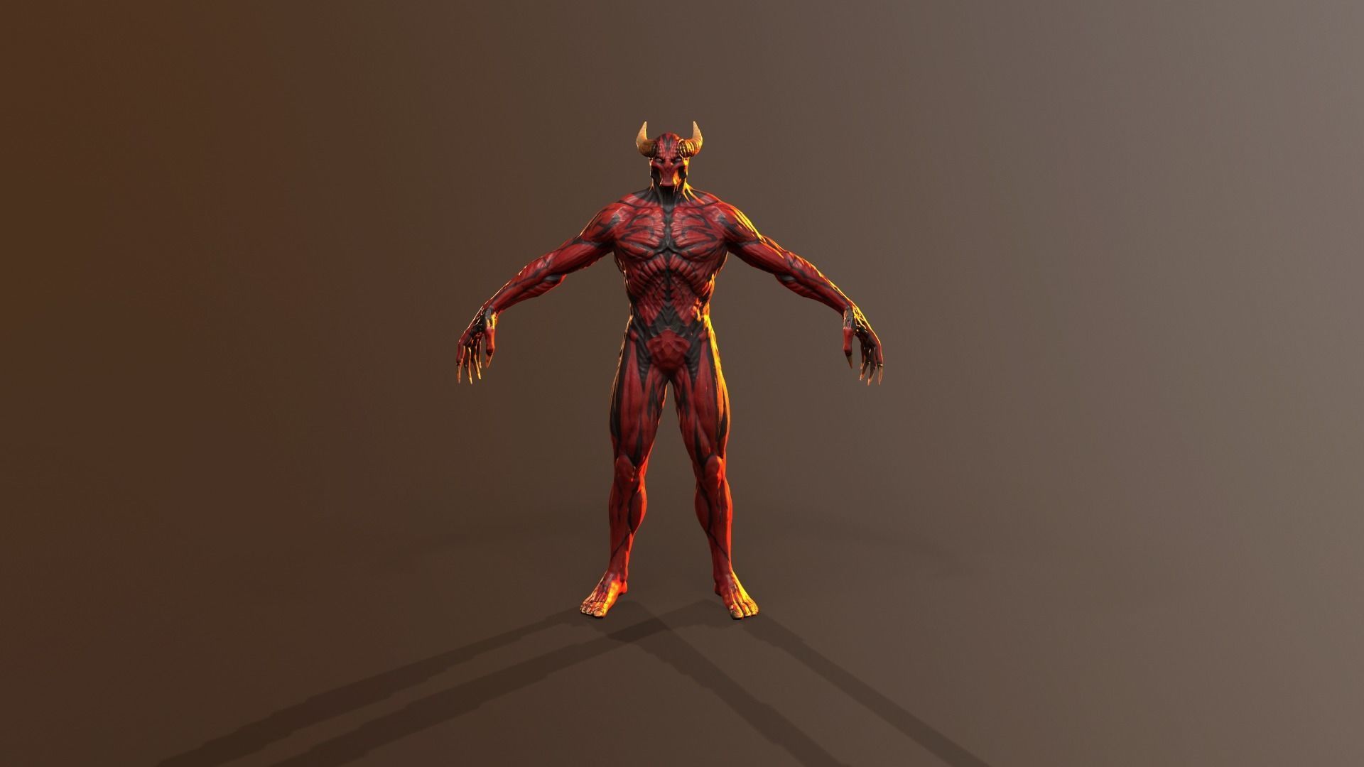 Silent Demon Low-poly 3D model_35