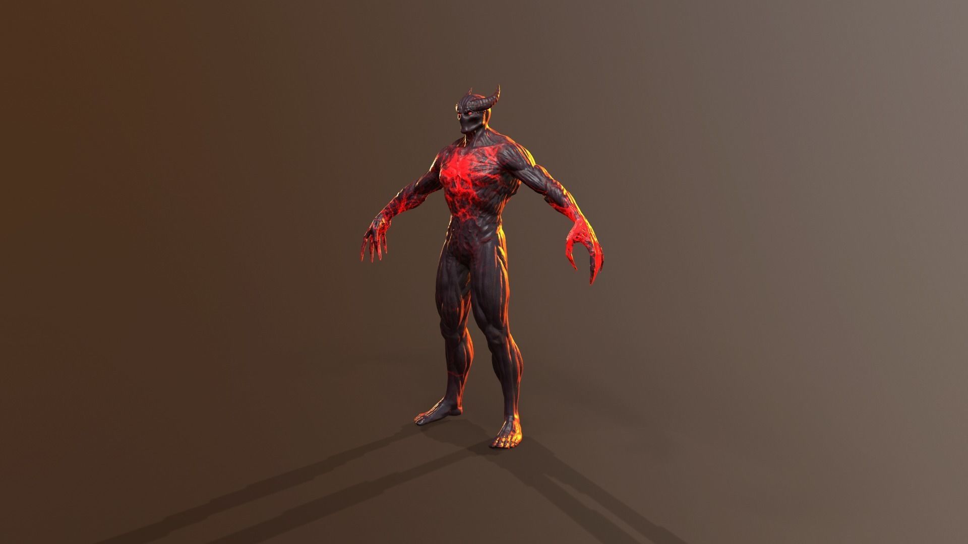 Silent Demon Low-poly 3D model_25