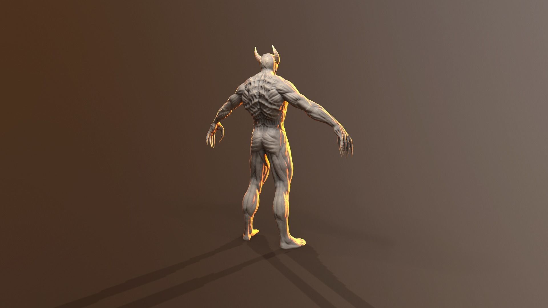 Silent Demon Low-poly 3D model_33