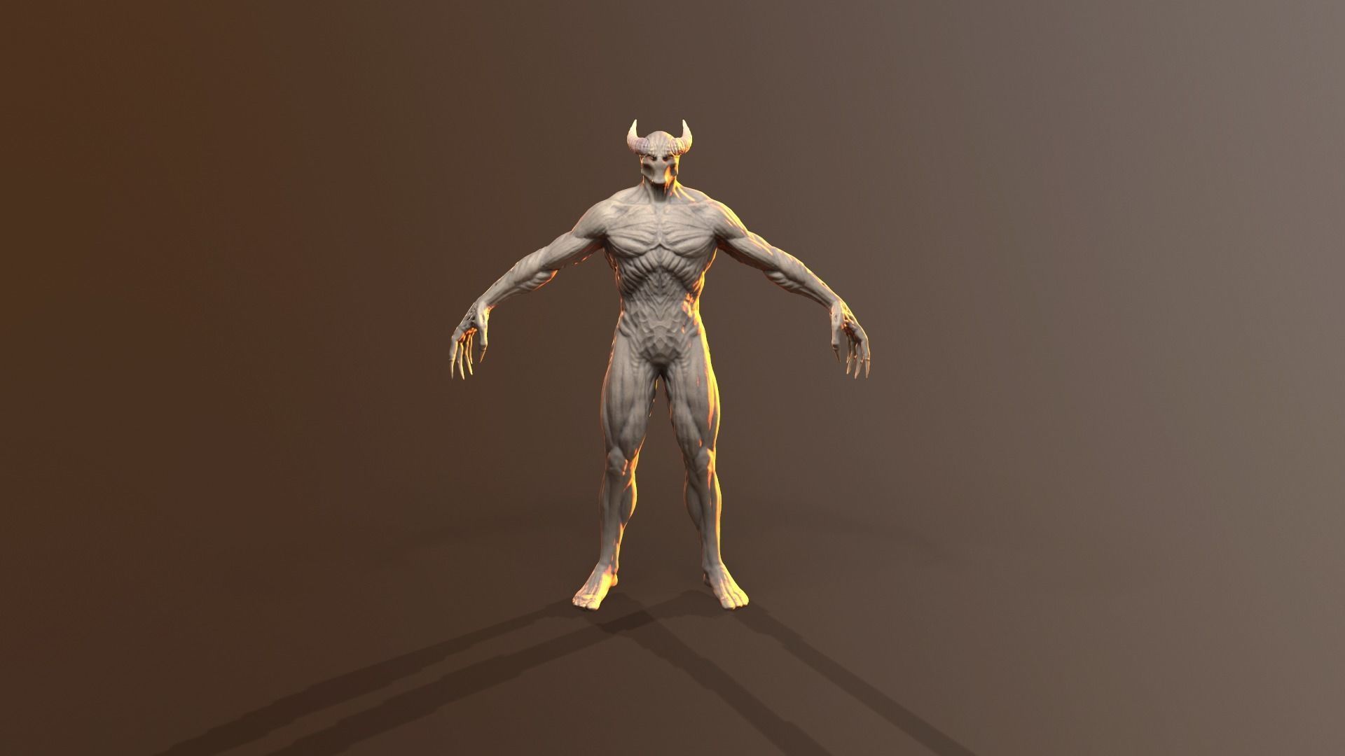 Silent Demon Low-poly 3D model_32