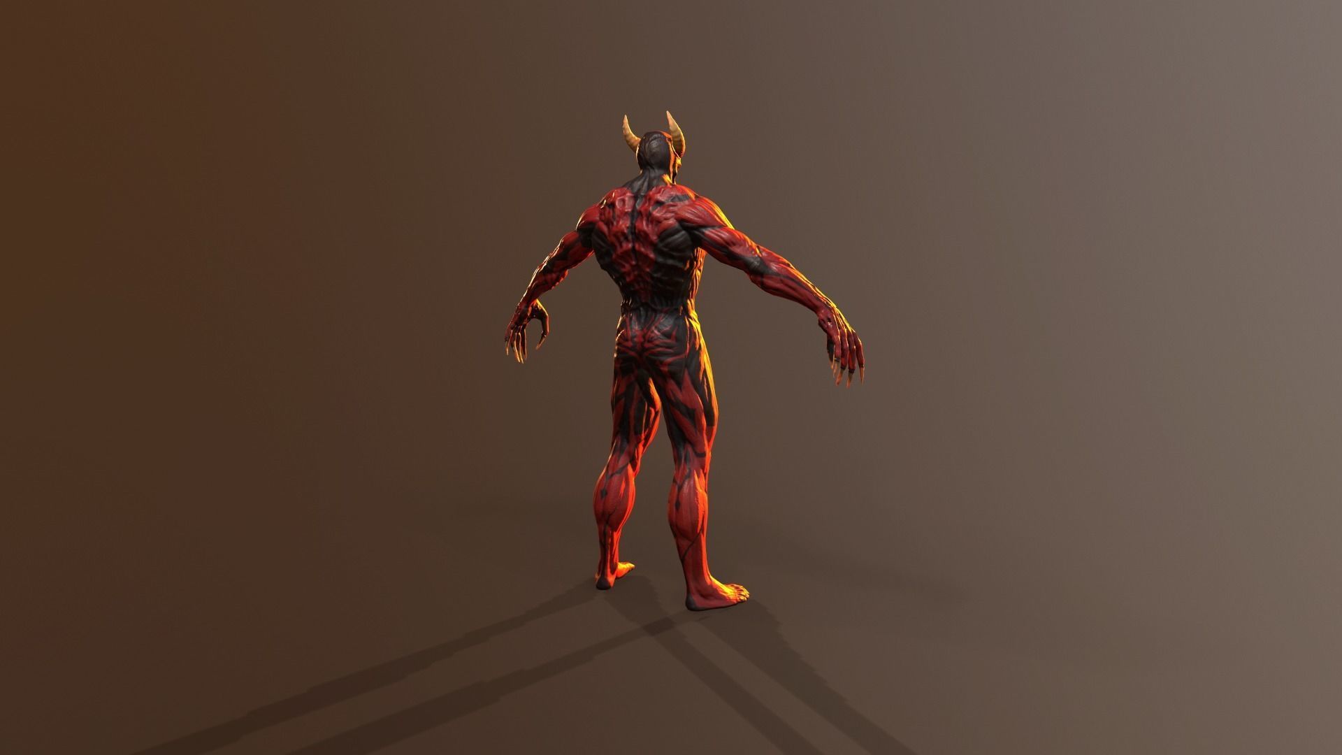 Silent Demon Low-poly 3D model_34