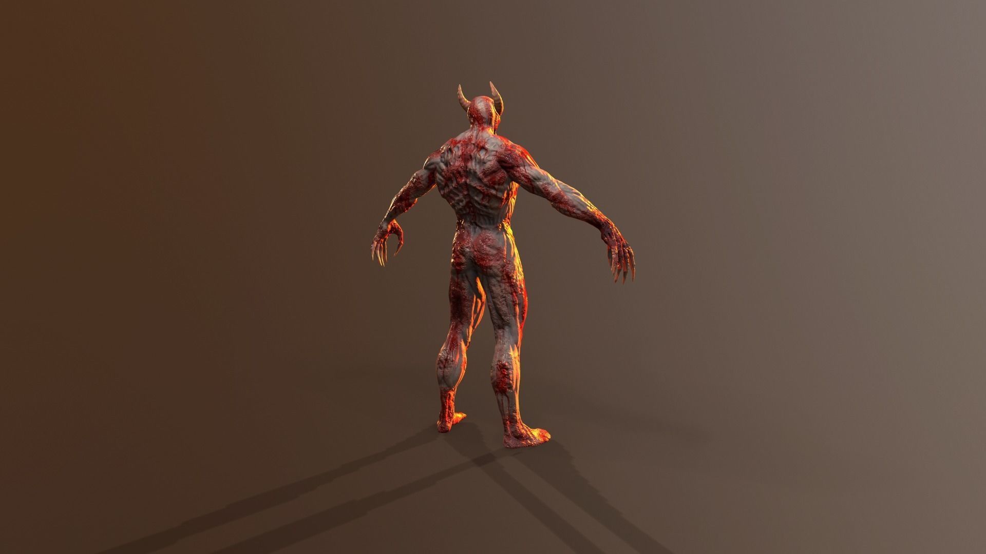 Silent Demon Low-poly 3D model_22