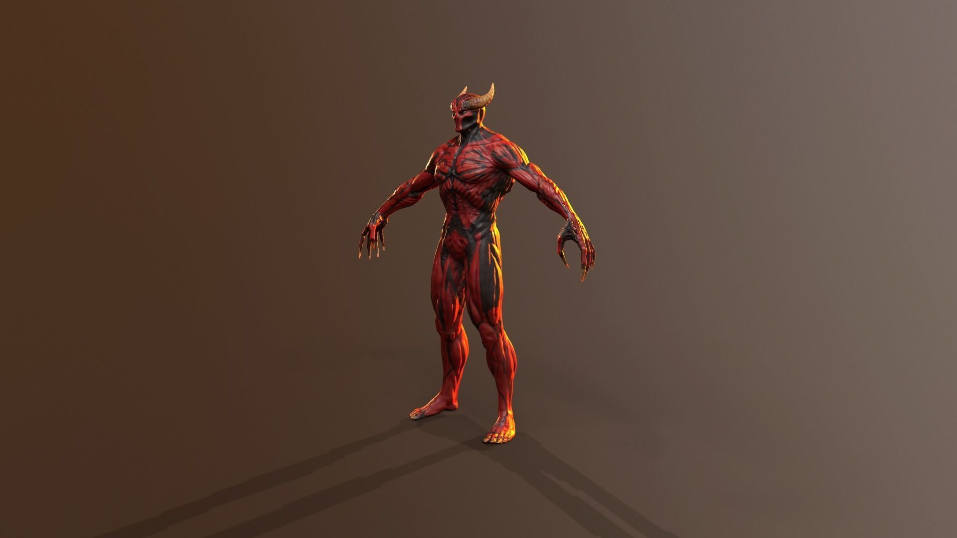 Silent Demon Low-poly 3D model_36