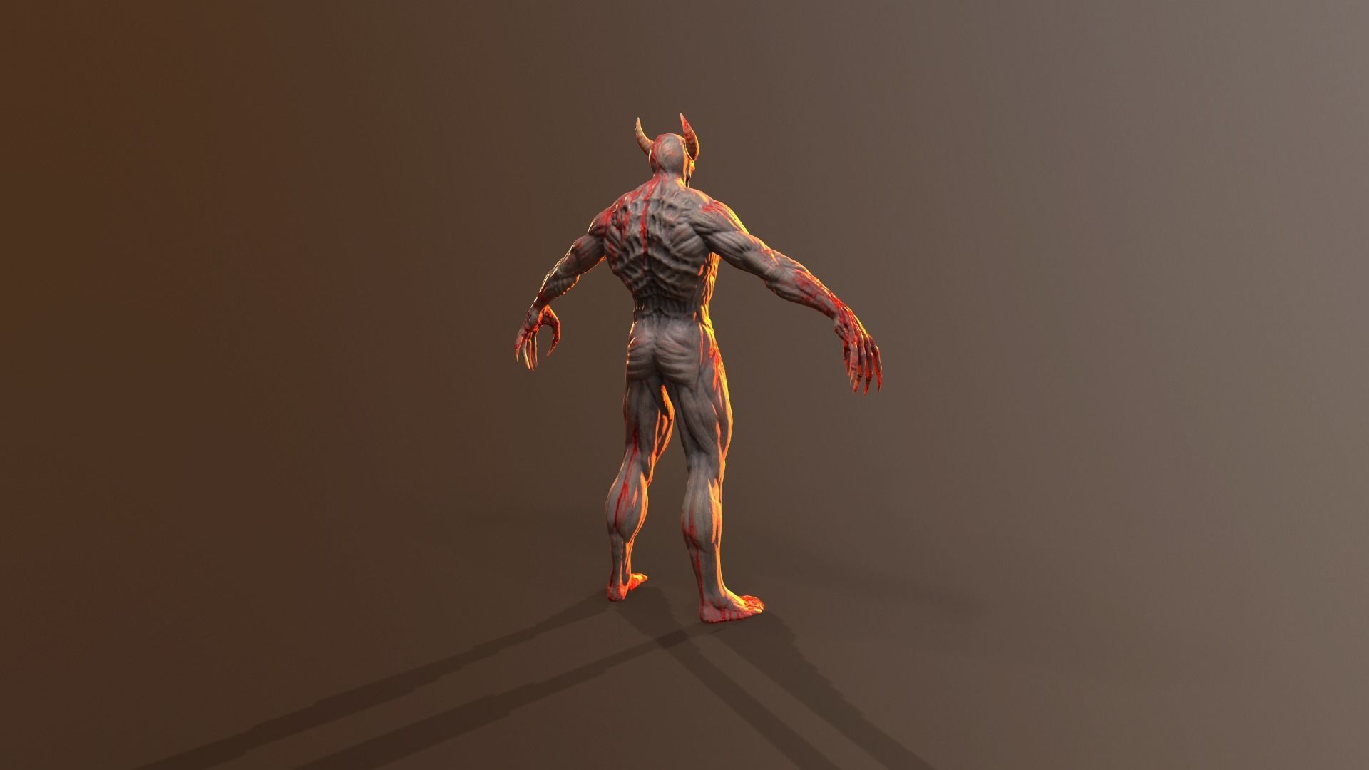 Silent Demon Low-poly 3D model_21