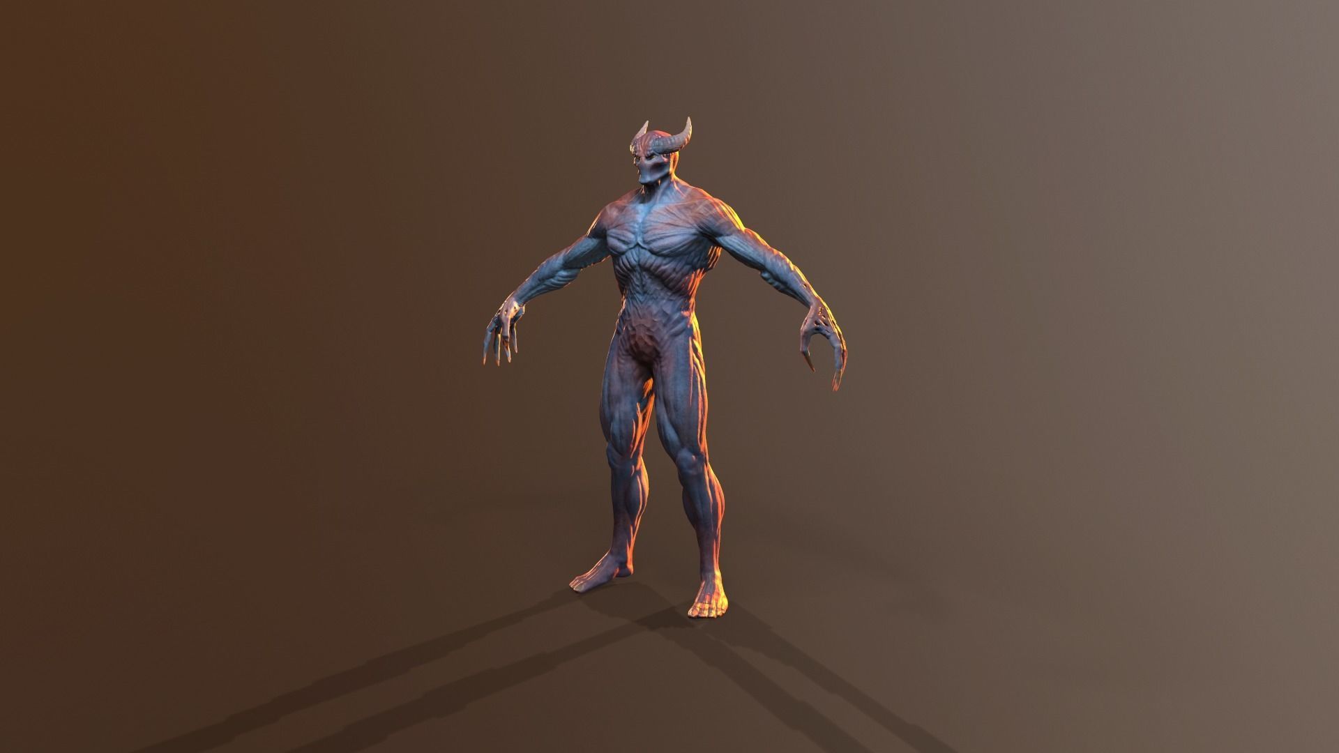 Silent Demon Low-poly 3D model_30