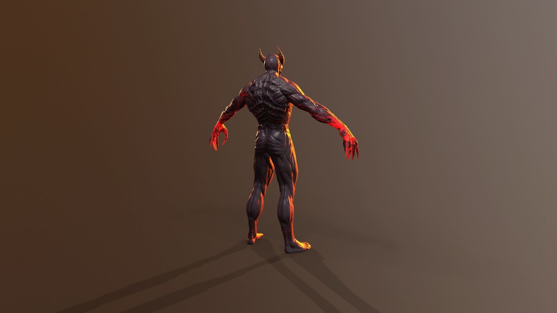 Silent Demon Low-poly 3D model_27