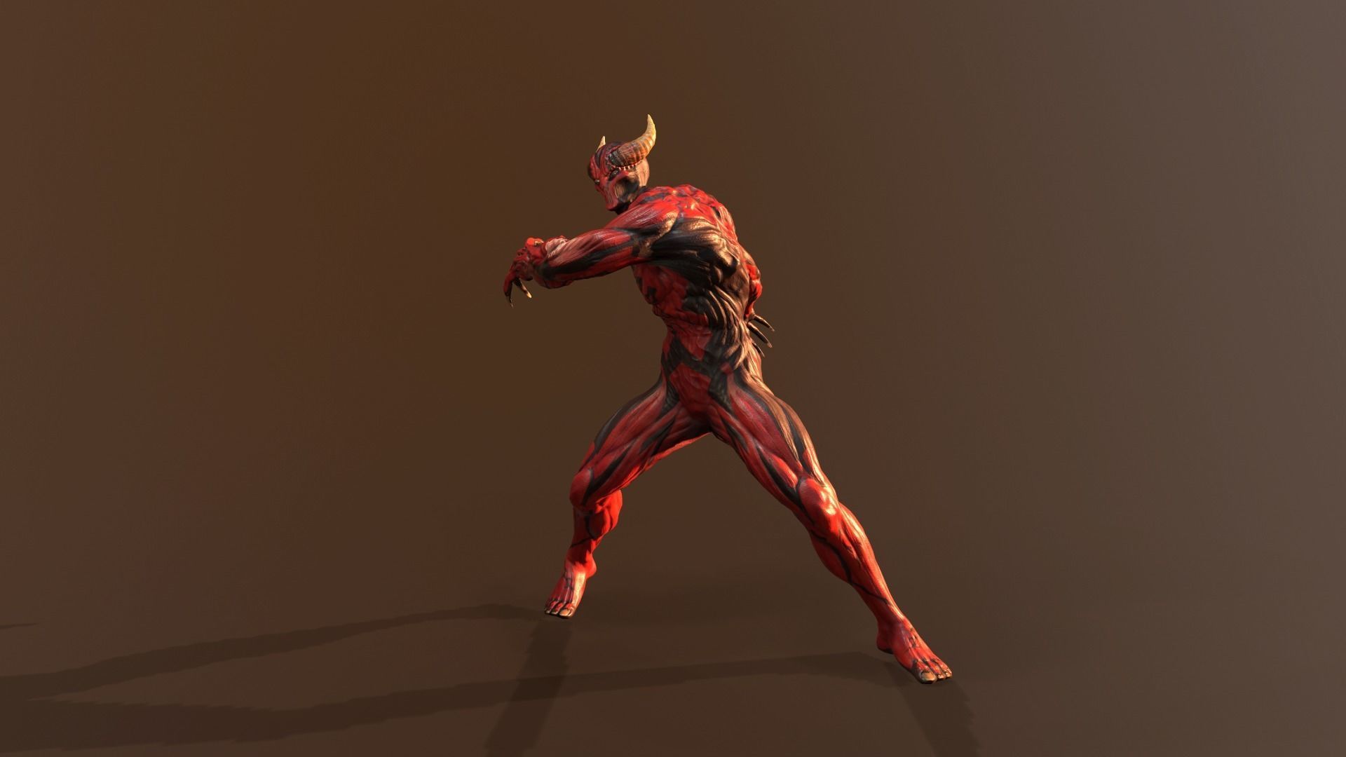 Silent Demon Low-poly 3D model_8