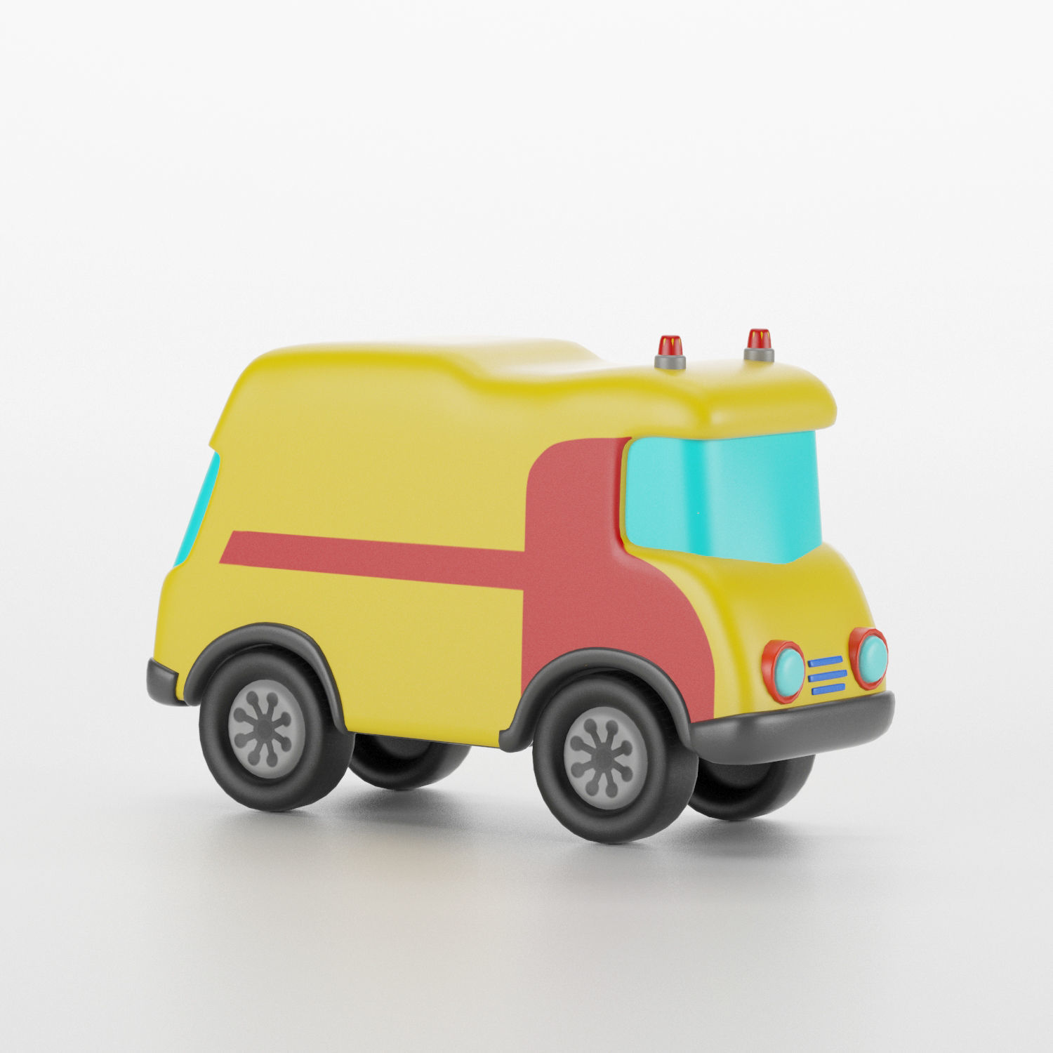 Toys car services model is subdivision ready 3D model_17
