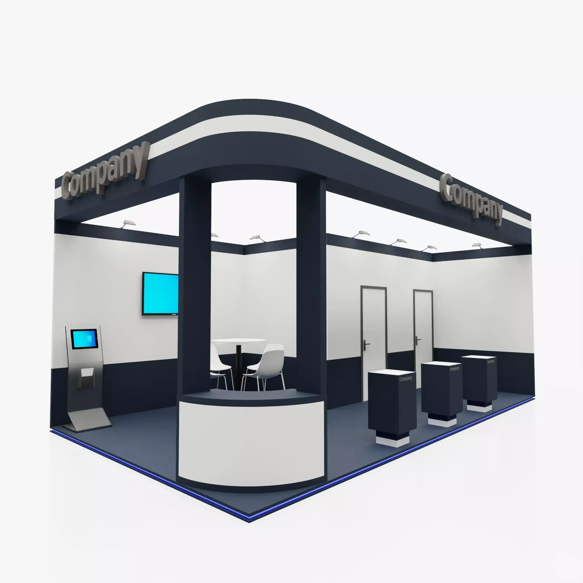Exhibition stand 5 3D model_0