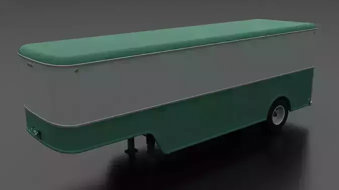 American 50s-60s style Furniture Van Trailer