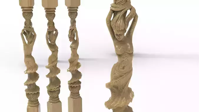 3D Model STL Stair railing
