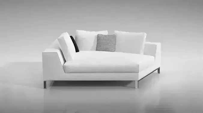 Modern White Sofa
