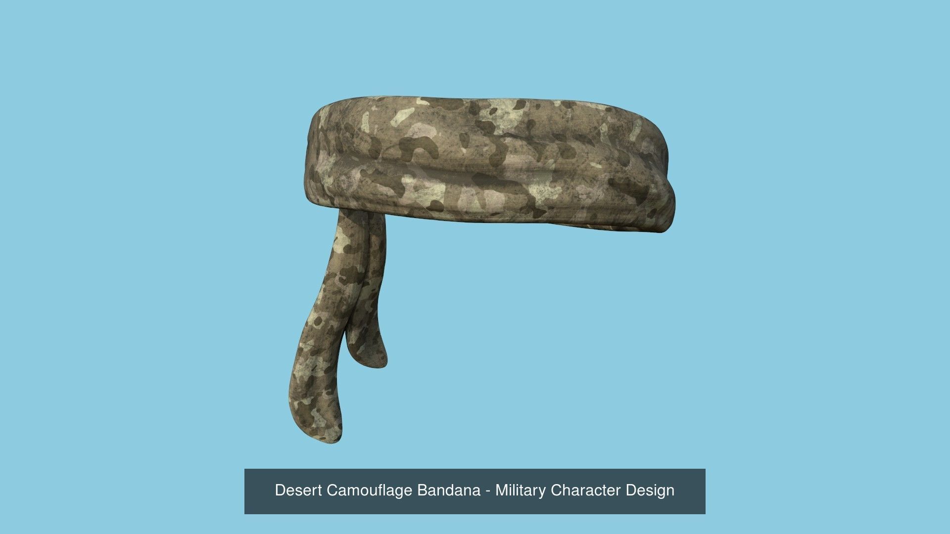 04 Military Bandana - Character Design 3D Model Collection_8