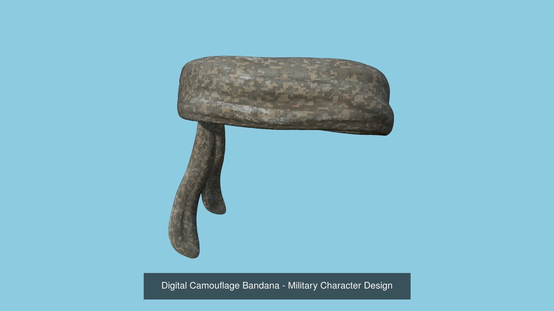 04 Military Bandana - Character Design 3D Model Collection_2