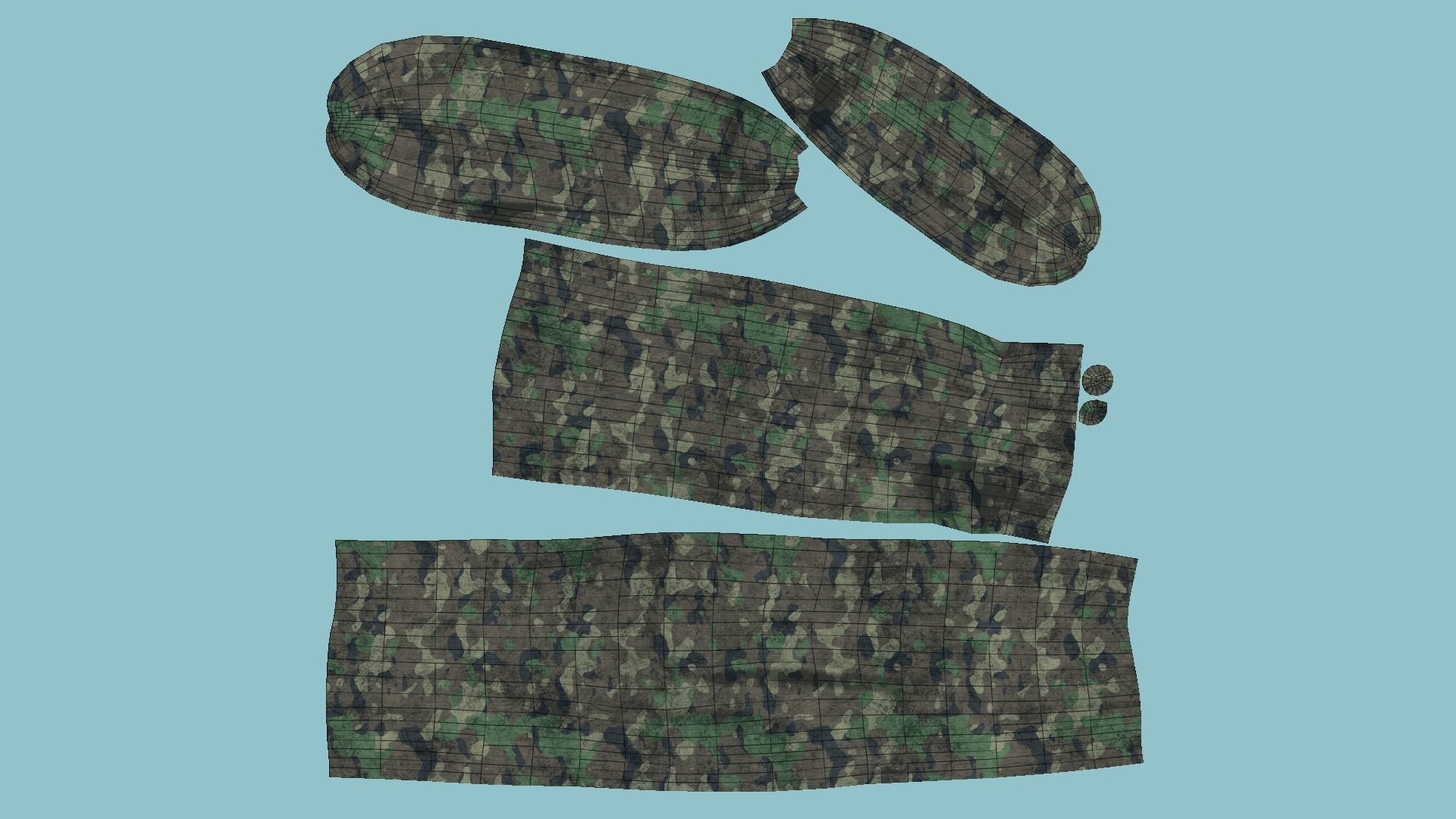 04 Military Bandana - Character Design 3D Model Collection_22