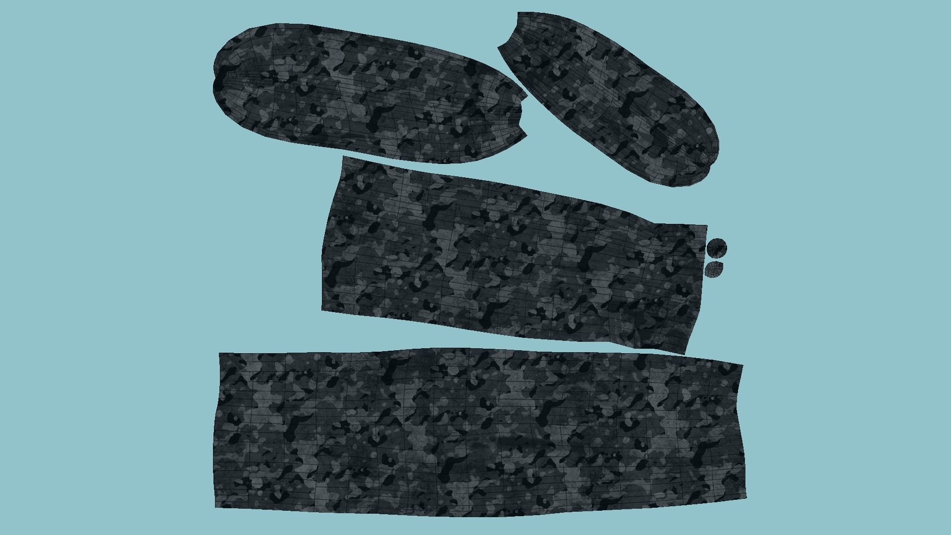 04 Military Bandana - Character Design 3D Model Collection_16