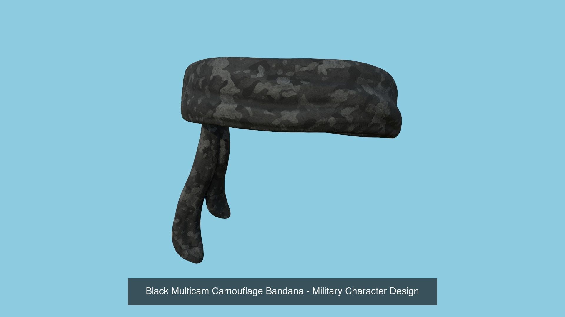 04 Military Bandana - Character Design 3D Model Collection_6