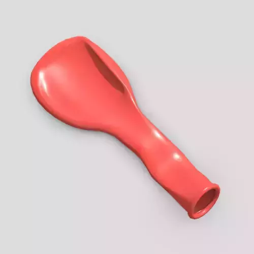Flat Balloon Low-poly 3D model