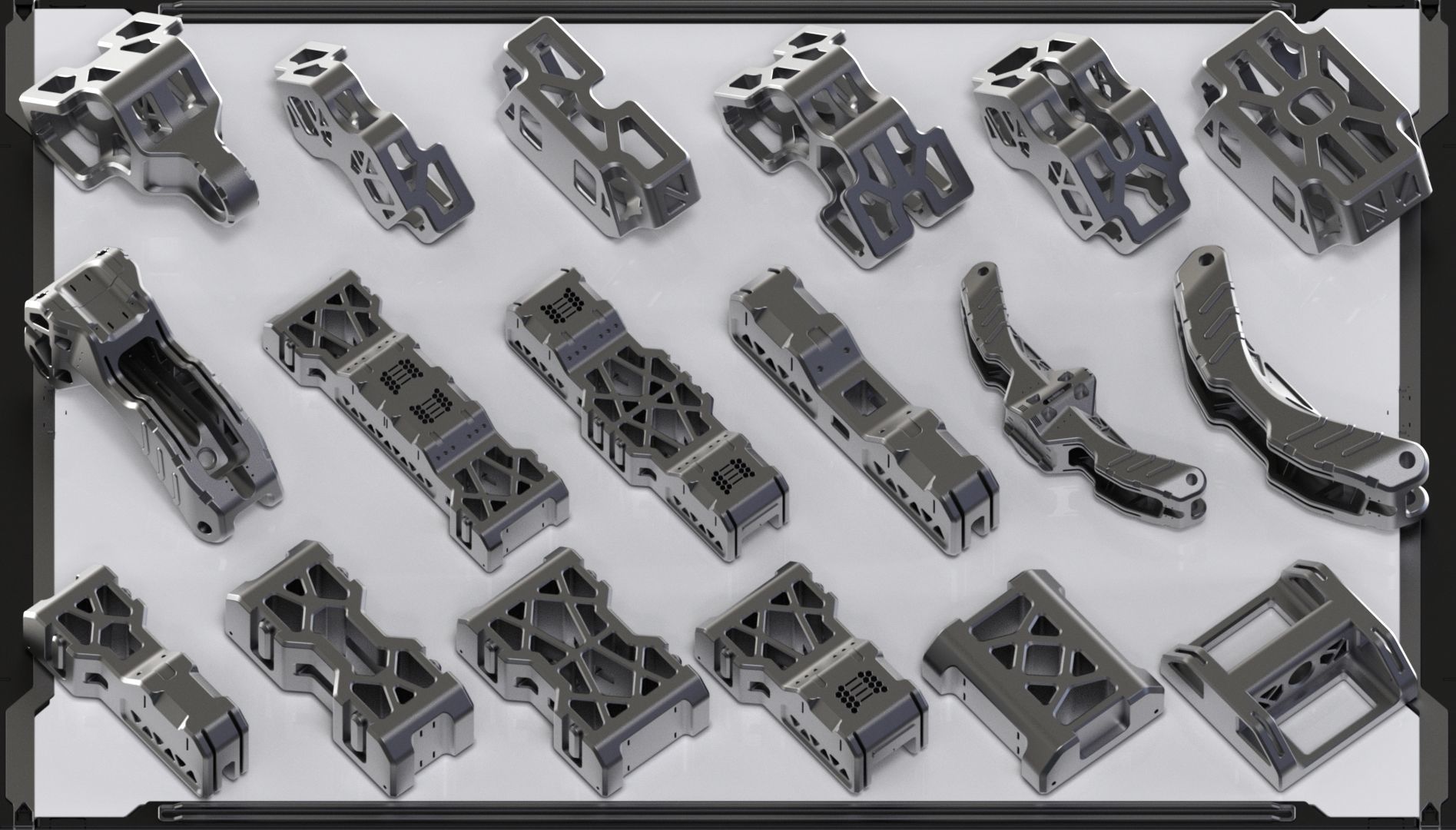 Sci-Fi Hard Surface Kitbash 350 DETAILS 3D model_6