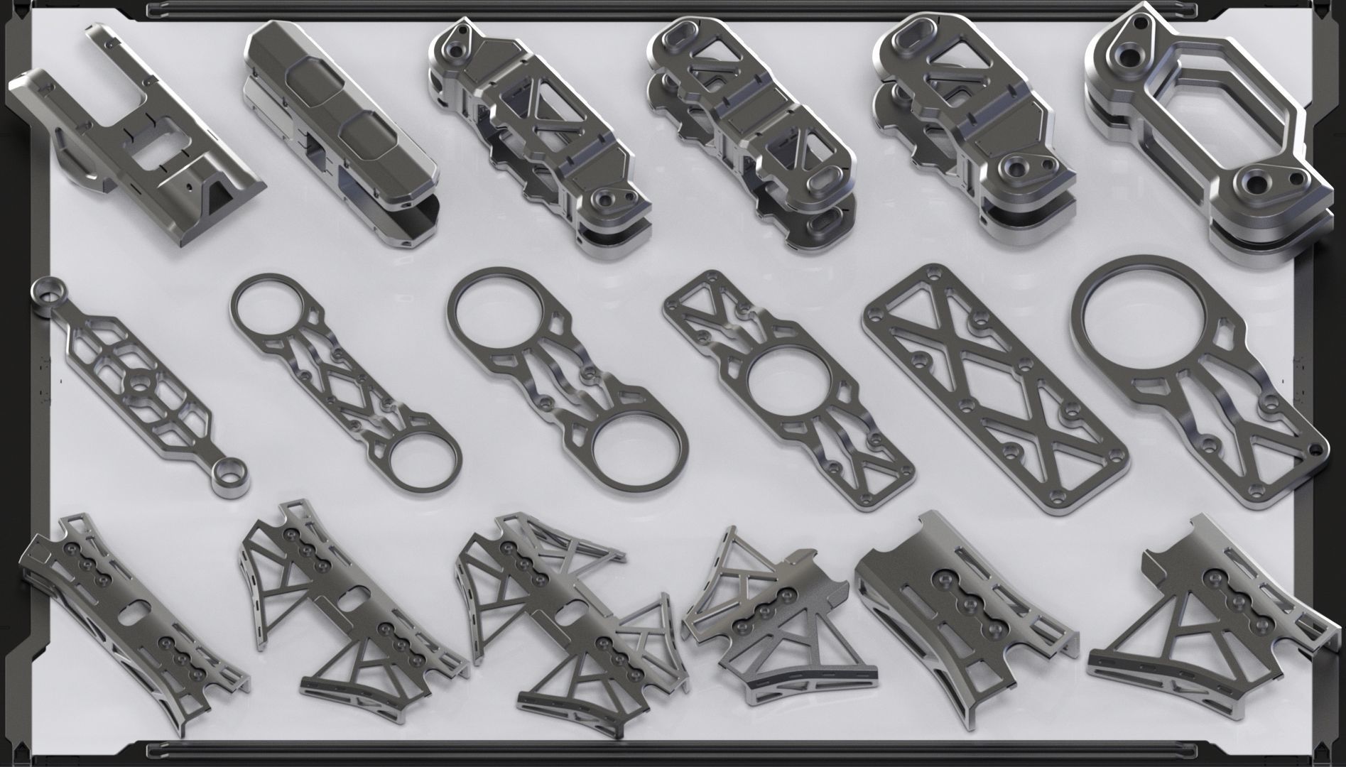 Sci-Fi Hard Surface Kitbash 350 DETAILS 3D model_9