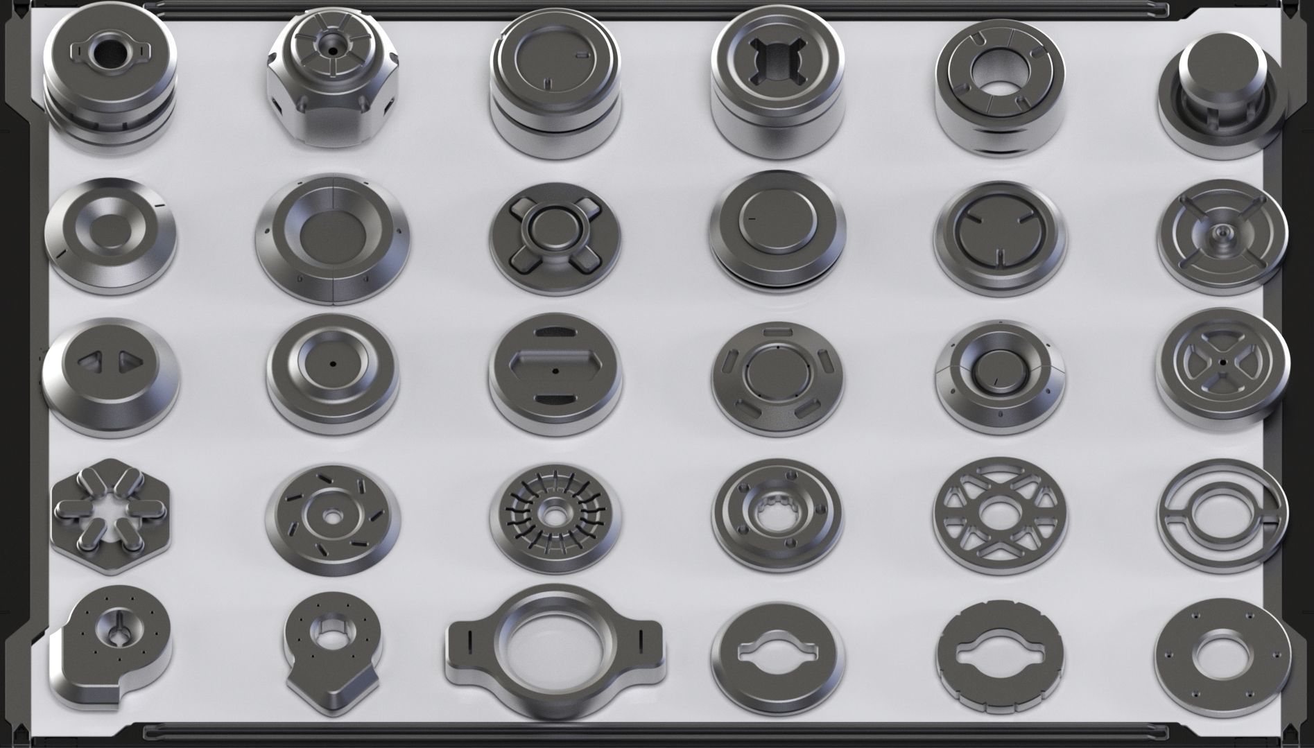 Sci-Fi Hard Surface Kitbash 350 DETAILS 3D model_20