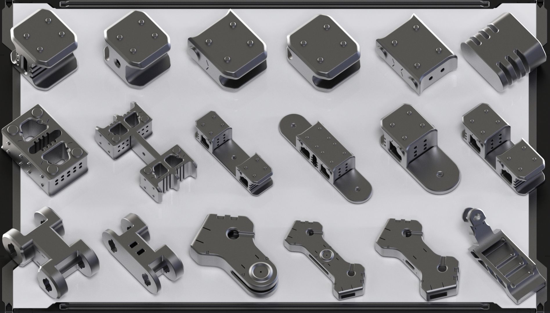 Sci-Fi Hard Surface Kitbash 350 DETAILS 3D model_16