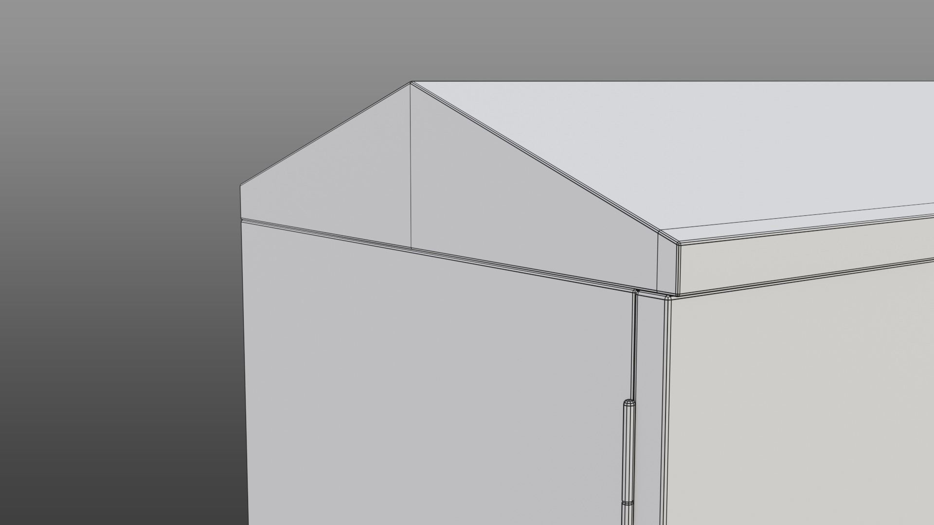 Green Color Electrical Street Junction Box Low-poly 3D model_9