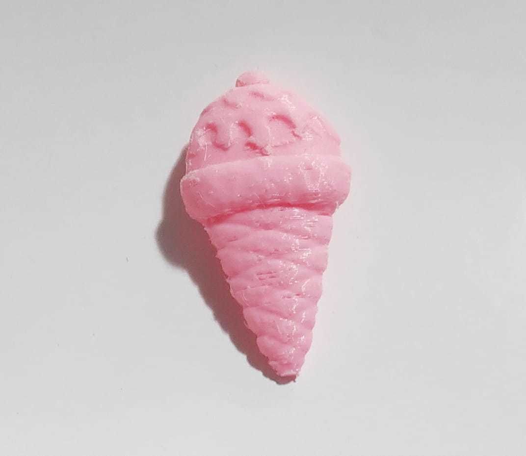 Ice Cream Round Flat 3D print model_4