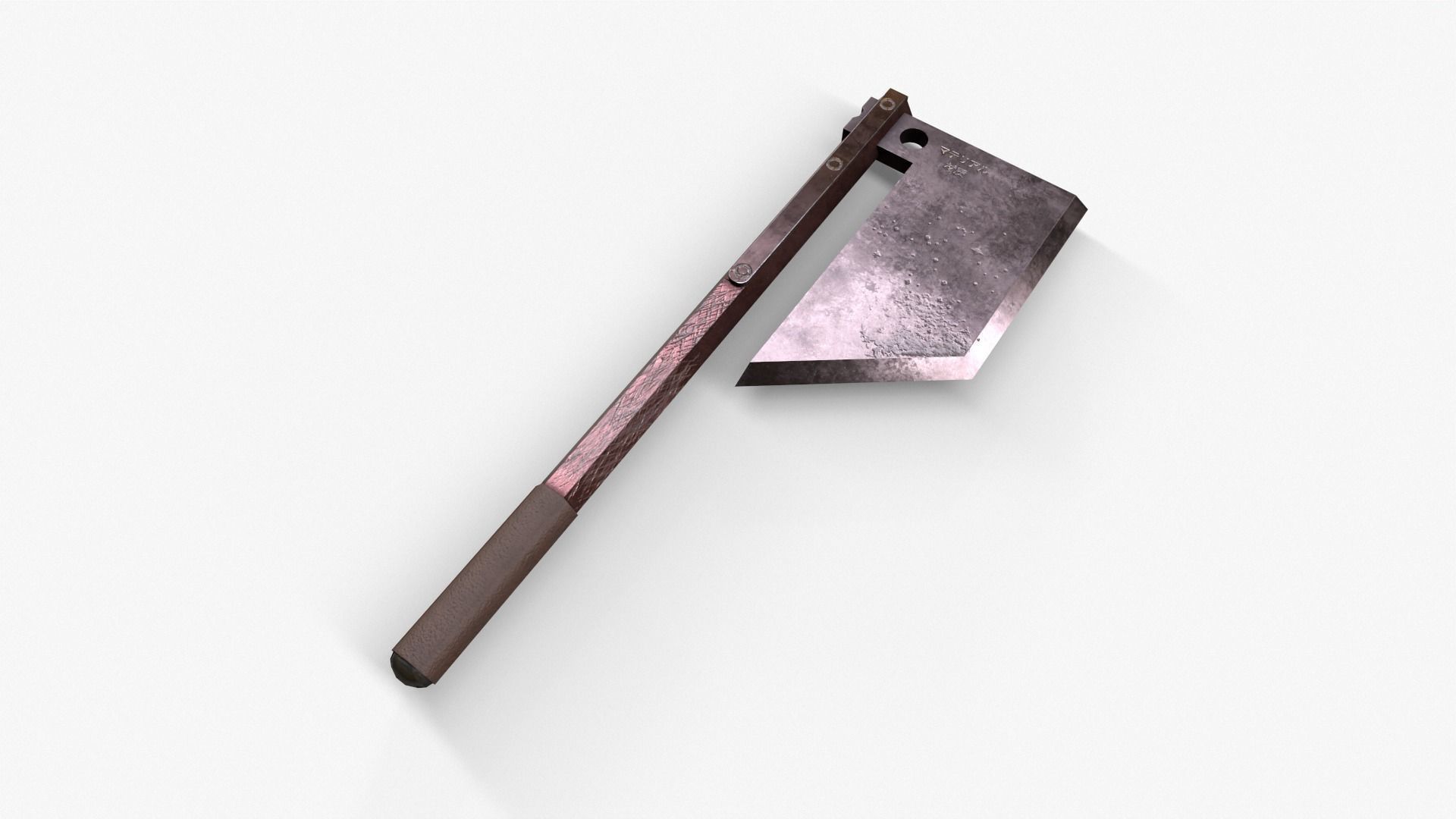 Steel Axe V2 Low-poly 3D model_27