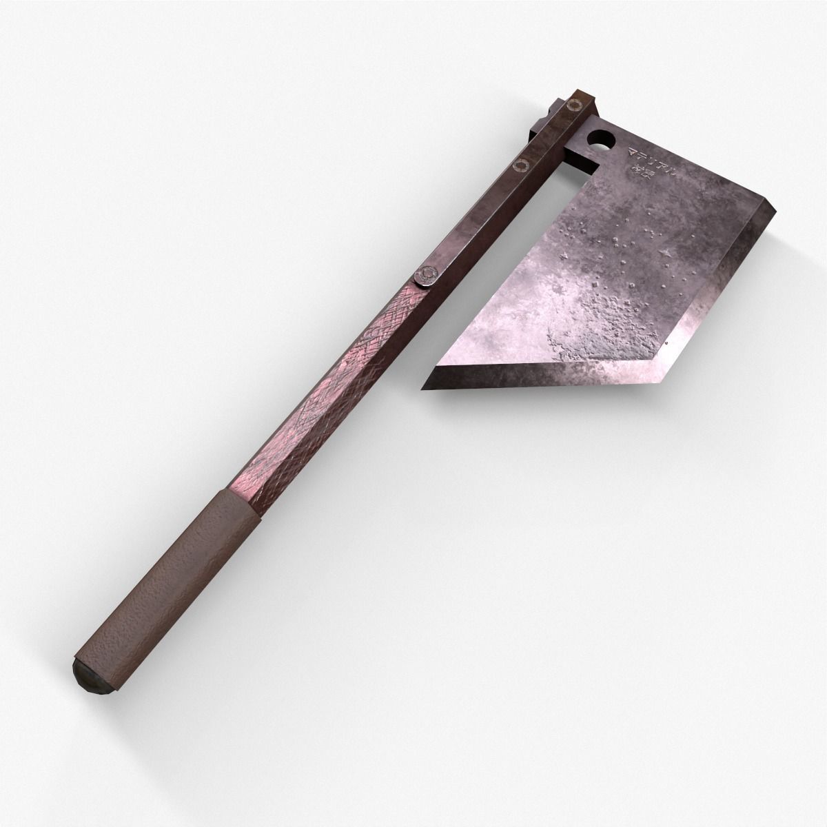 Steel Axe V2 Low-poly 3D model_22