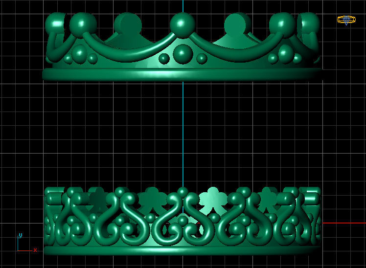 TWIN RINGS 3D print model_3