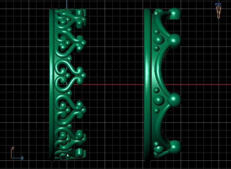 TWIN RINGS 3D print model_4