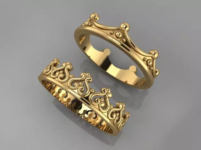 TWIN RINGS 3D print model_0