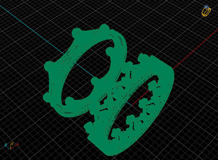 TWIN RINGS 3D print model_2