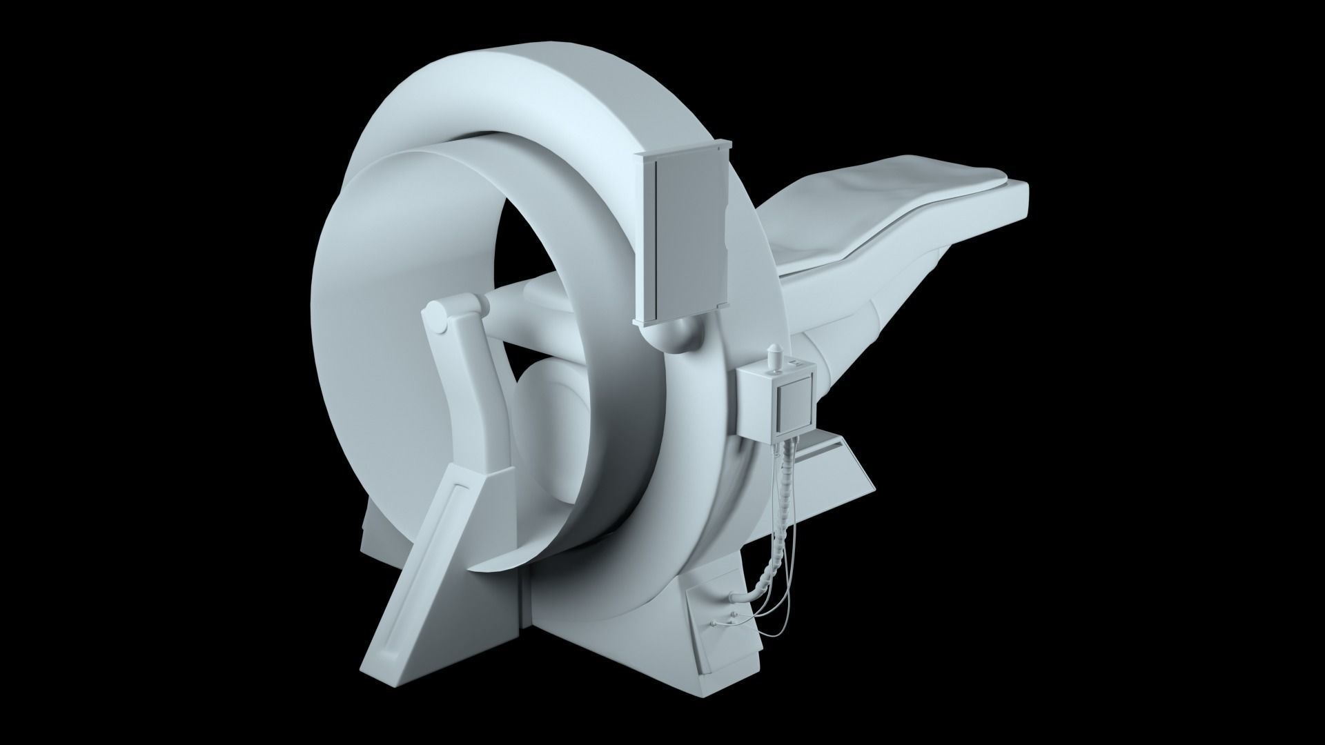 Sci-Fi Bed Chair from Cyberpunk Laboratory 3D model_5