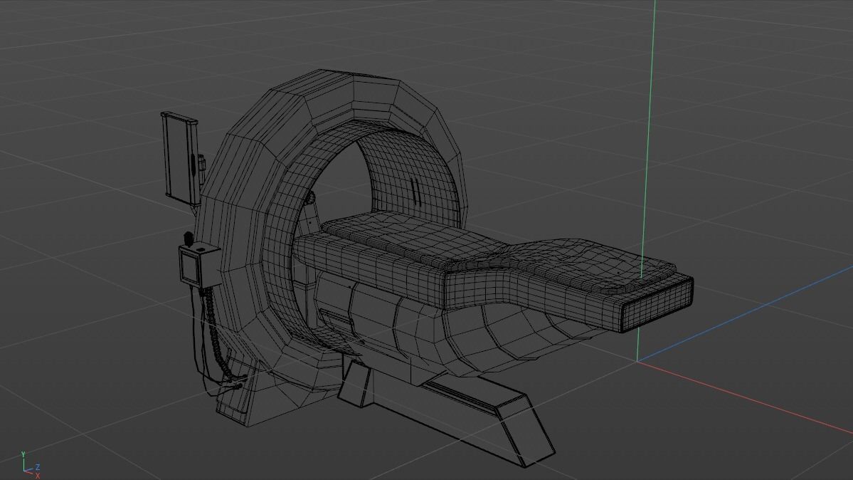 Sci-Fi Bed Chair from Cyberpunk Laboratory 3D model_7