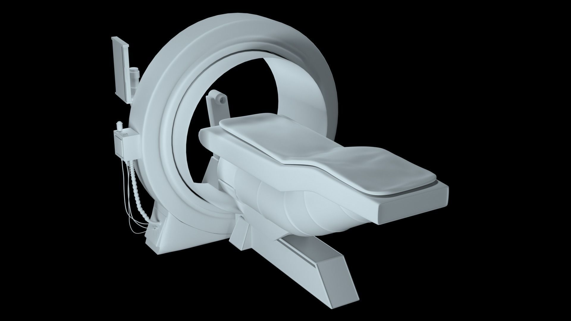 Sci-Fi Bed Chair from Cyberpunk Laboratory 3D model_4