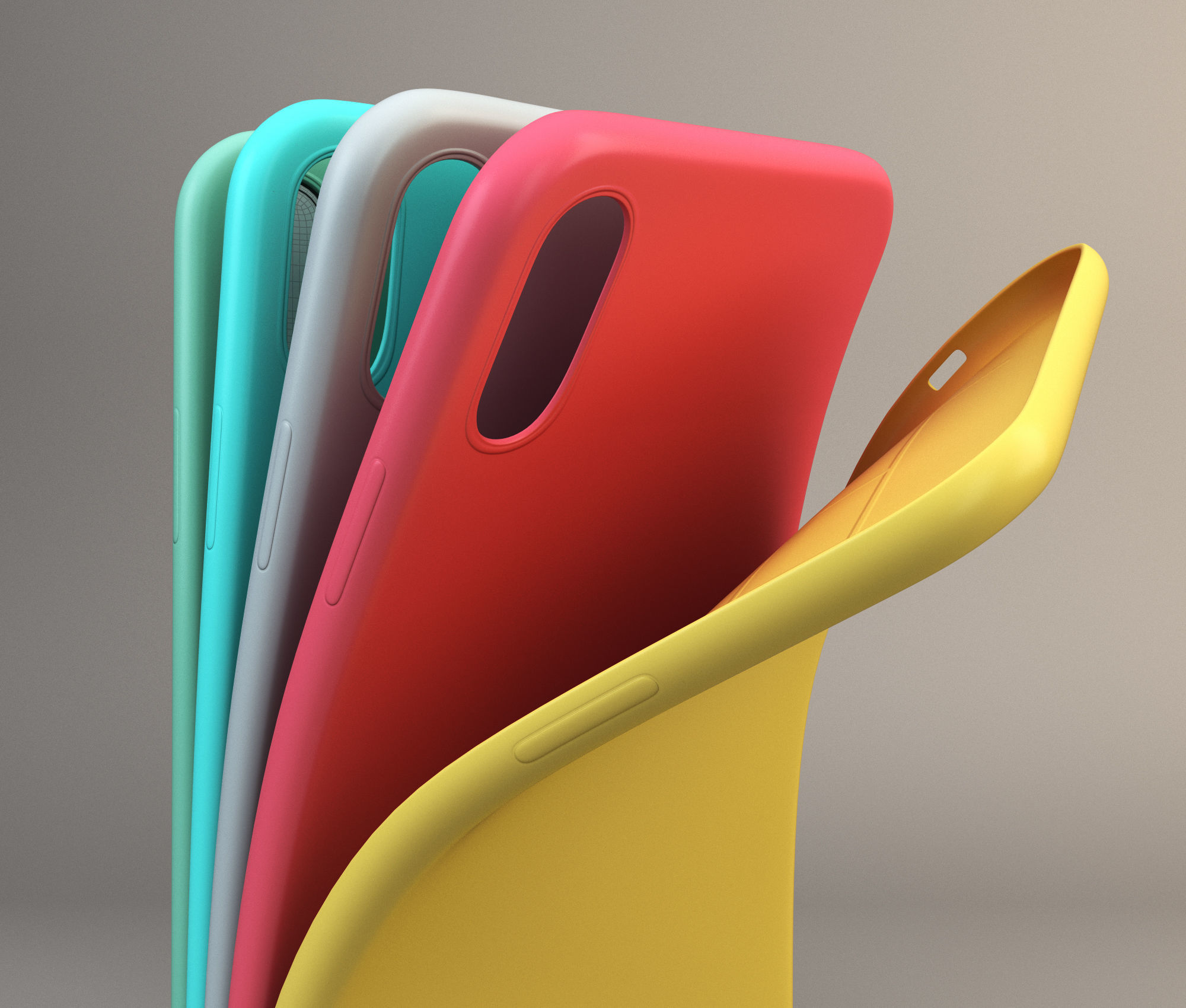 iPhone case Low-poly 3D model_1