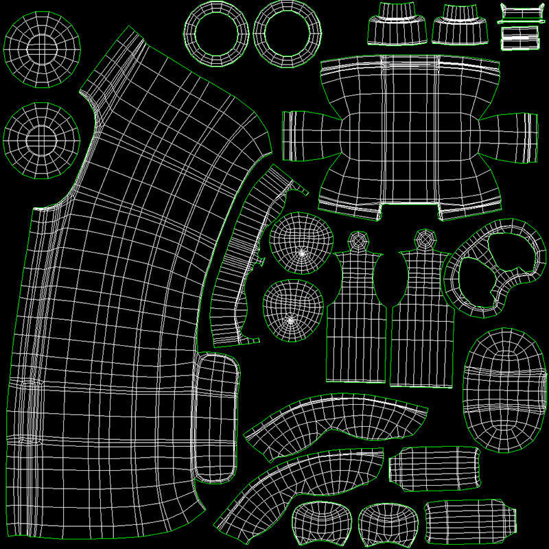 Wireless headphones Low-poly 3D model_7