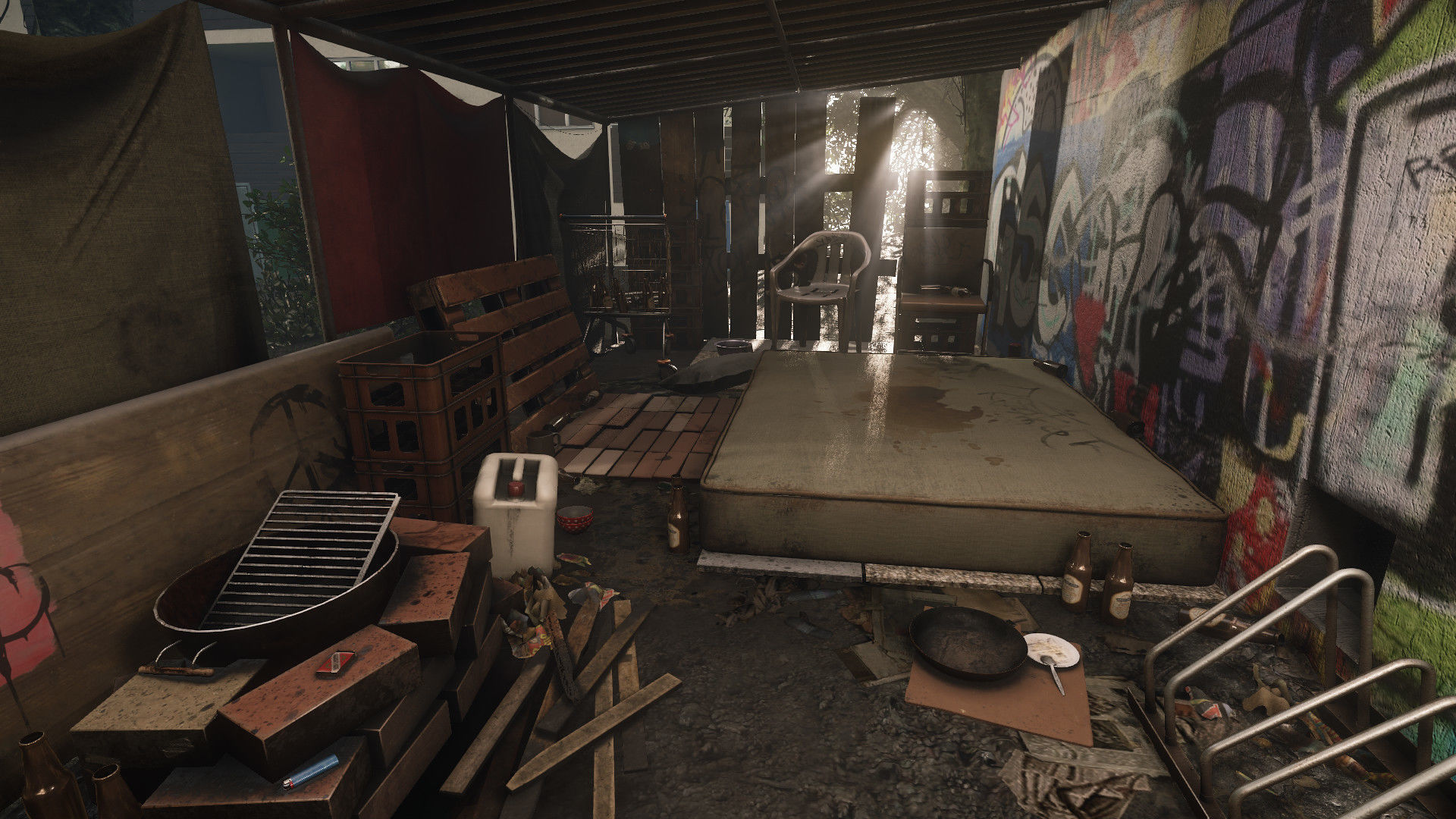 Low-Poly Homeless Place Pack Low-poly 3D model_1