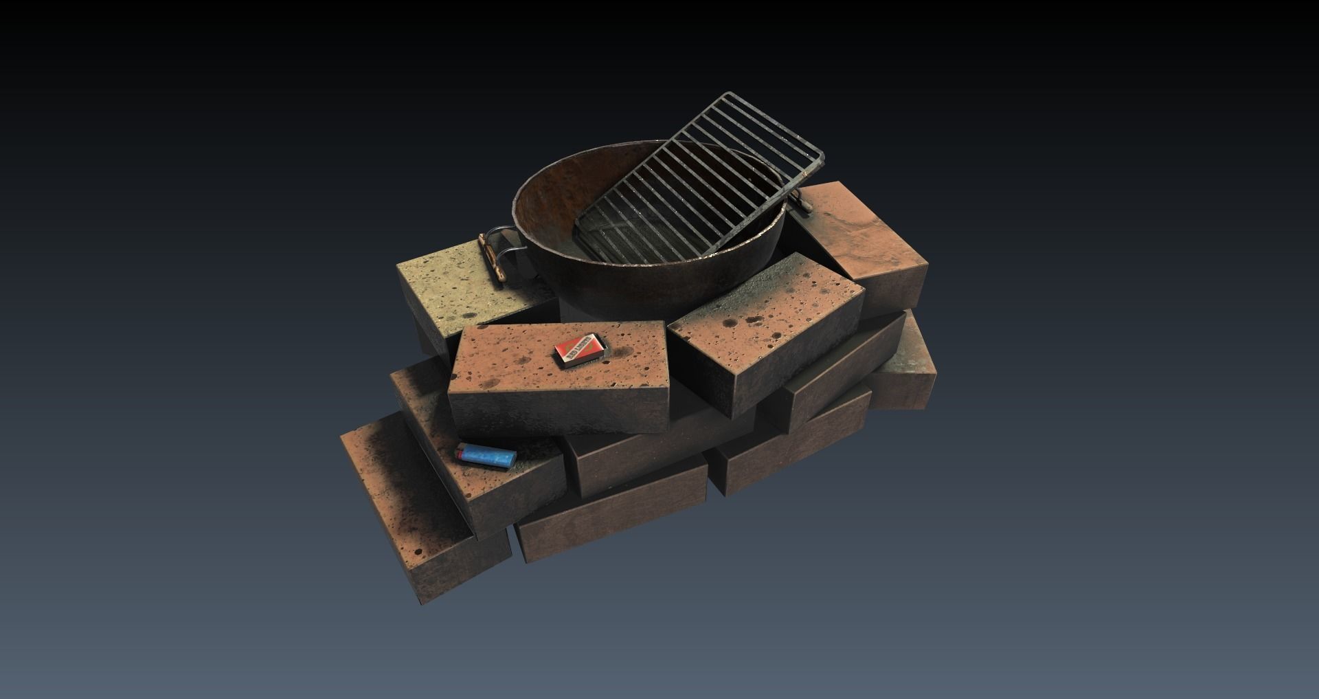 Low-Poly Homeless Place Pack Low-poly 3D model_36