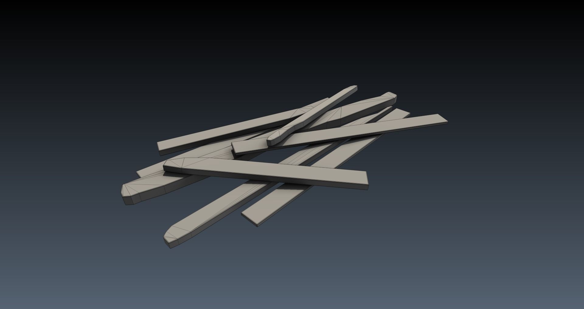 Low-Poly Homeless Place Pack Low-poly 3D model_35